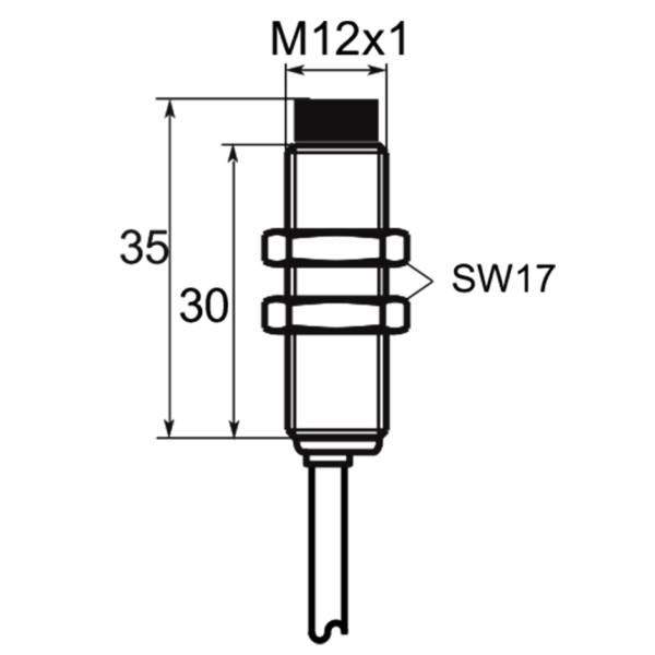 SELET A01EG124 TIPO CILÍNDRICO DIÁMETRO 12 mm