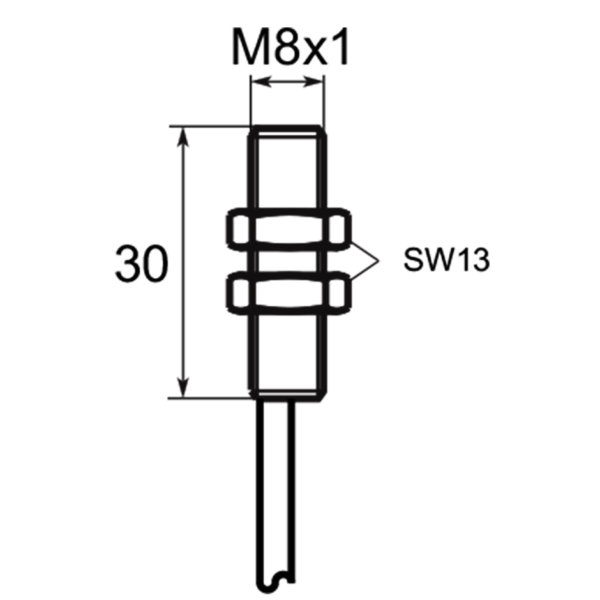 SELET A01G81 TIPO CILÍNDRICO DIÁMETRO 8 mm